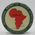 Vintage National Bank of South Africa 3d savings tin