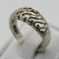 Vintage Sterling silver ring - weighs 2,6g - size L 1/2