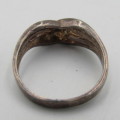 Vintage Sterling silver ring - weighs 2,8g - size L 1/2