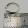Vintage Sterling silver ring - weighs 1,6g - size S 1/2