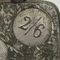 Vintage metal coin purse - 5 slots from 3d to 2/6