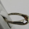 Vintage Sterling silver ring - weighs 1,8g - size M 1/2