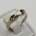 Vintage Sterling silver ring - weighs 2,0g - size M 1/2