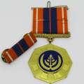 SADF Pro Patria medal with ribbon bar - swivel type - #80711