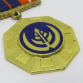 SADF Pro Patria medal with ribbon bar - swivel type - #80711