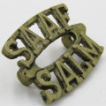 WW2 SA Air Force shoulder title - sand casting