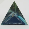 Vintage SA Air Force pyramid paperweight