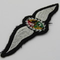 SA Air Force cloth Pilot wing badge