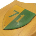 SADF 71 Motorized Brigade HQ shoulder flash plaque