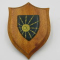 SADF School of signals shoulder flash plaque