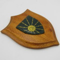 SADF School of signals shoulder flash plaque