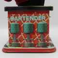 Vintage Rosko Bartender battery operated mechanical tin toy