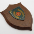 SADF 15 Maintenance unit 1st issue shoulder flash plaque with winged 1 at left