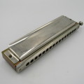Vintage Hohner Chromika III harmonica in case