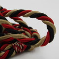Vintage Military Lanyard - Red, white and black