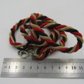 Vintage Military Lanyard - Red, white and black