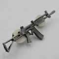 South African R4 Rifle metal ornament