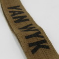 SA Army Nutria Van Wyk name tags