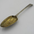 Sterling silver serving spoon made by Stephen Adams in 1781