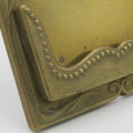 Vintage brass card holder