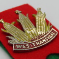 Vintage Wes Transvaal Rugby pin badge