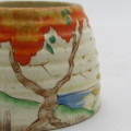 Clarice Cliff 1930`s Orange tree art Deco sugar bowl