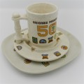 Lot of 3 National Parks Board 50 Years porcelain pieces