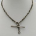 Pocket Watch fob chain with T Bar - 35 cm long