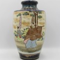 Antique 1920`s Japanese Satsuma porcelain vase - Height 25 cm