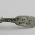 Antique Wilson`s Pure Tea silverplated caddy spoon