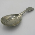 Antique Wilson`s Pure Tea silverplated caddy spoon