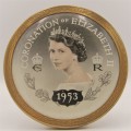 Rare 1953 Coronation of Elizabeth II powder compact
