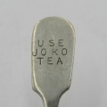 Antique USE Joko Tea silverplated caddy spoon by H. Dunsheath Sheffield