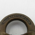 Vintage small brass YALE padlock with key
