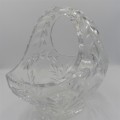 Beautiful cutglass crystal fruit bowl - small clip on rim