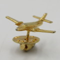 British Jetstream gold coloured pin badge