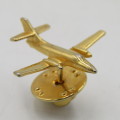 British Jetstream gold coloured pin badge