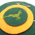 Unusual vintage Springboks cloth roundel badge