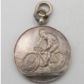 1931 Sterling silver cycling fob medallion for the fastest time