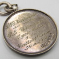 1931 Sterling silver cycling fob medallion for the fastest time