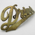 Antique Driver brass shoulder title - possibly SA Railways