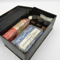 Vintage St John`s Ambulance first aid tin with contents