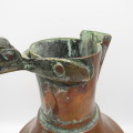 Antique Middle Eastern Arabic hammered copper coffee pot