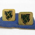 Pair of SADF Infantry school cufflinks