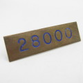 Old Police number breast badge #28000