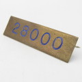 Old Police number breast badge #28000