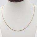 9kt Yellow gold snake chain necklace - weighs 2,7 grams - length 52 cm