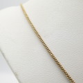 9kt Yellow gold snake chain necklace - weighs 2,7 grams - length 52 cm