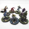 Lot of 7 DC Heroclix mini figurines