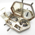 Vintage Siam Sterling silver jewellery box with jewellery